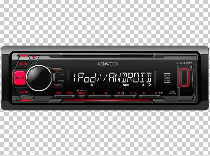 Vehicle Audio Kenwood Corporation Car Stereo Kenwood KMM-203 Steering Wheel RC Button Connector Automotive Head Unit Radio Receiver PNG, Clipart, Audio Receiver, Car Radio, Digital Data, Digital Media Player, Electronic Device Free PNG Download