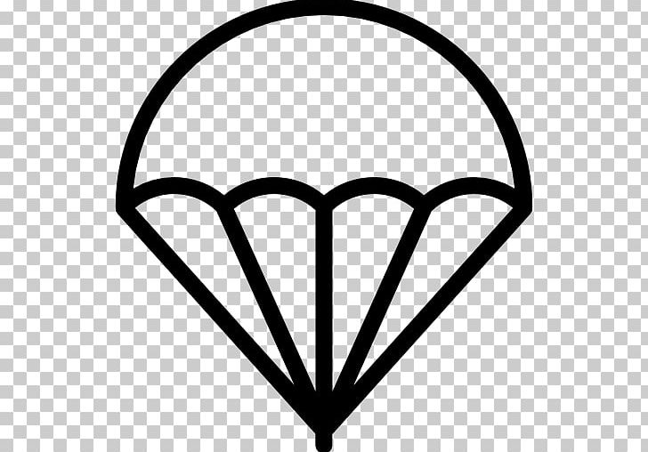 Parachute Parachuting Computer Icons Encapsulated PostScript PNG, Clipart, Angle, Area, Black, Black And White, Computer Icons Free PNG Download