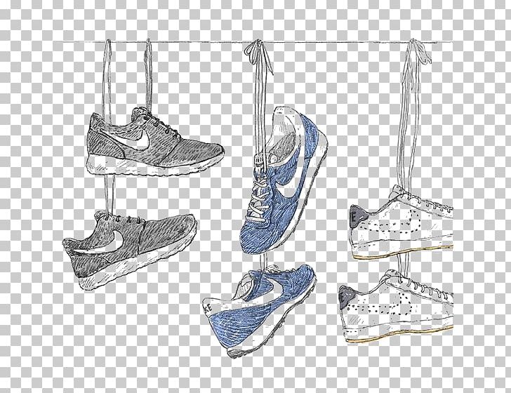 Nike Shoe Illustrator Illustration PNG, Clipart, Animation, Artist, Balloon Cartoon, Black And White, Boy Cartoon Free PNG Download
