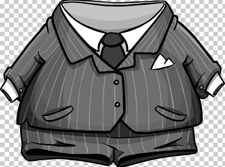 Suit Club Penguin Island Pin Stripes T-shirt PNG, Clipart, Angle, Black, Black And White, Brand, Clothing Free PNG Download