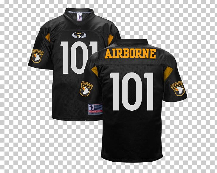T-shirt Army Black Knights Football 101st Airborne Division Jersey Clothing PNG, Clipart, 82nd Airborne Division, 101st Airborne Division, Active Shirt, Army, Army Black Knights Football Free PNG Download