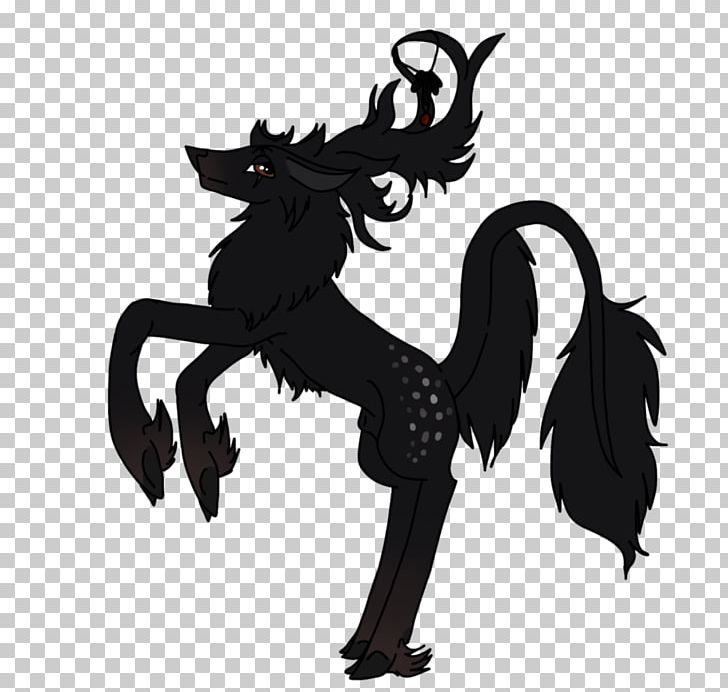 Demon Drawing Horse Witchcraft Chikorita PNG, Clipart, Black, Black And White, Black Wood, Carnivoran, Cartoon Free PNG Download