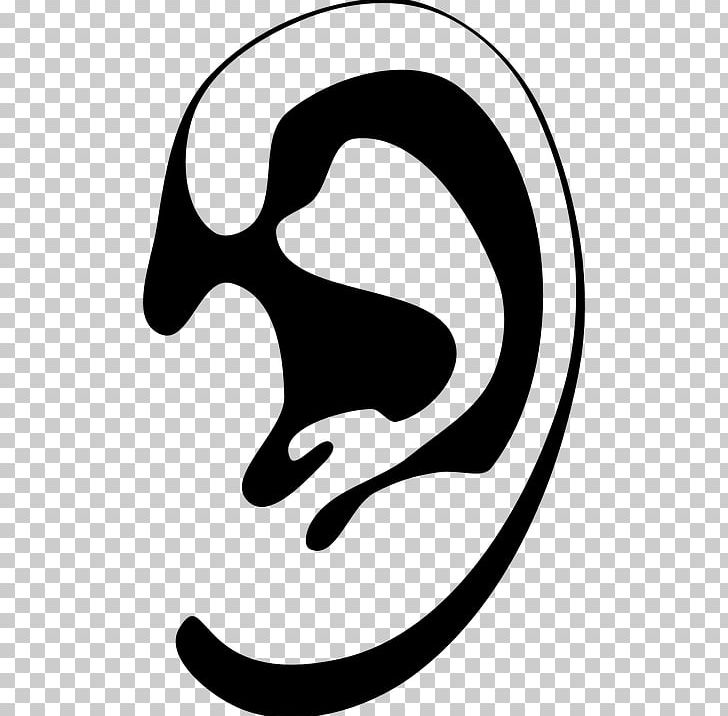 Ear Drawing PNG, Clipart, Area, Artwork, Black And White, Circle, Clip Art Free PNG Download