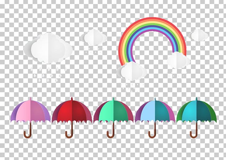 Graphic Design Rainbow Cloud Umbrella PNG, Clipart, Beautiful Rainbow, Brand, Circle, Clouds, Colored Free PNG Download