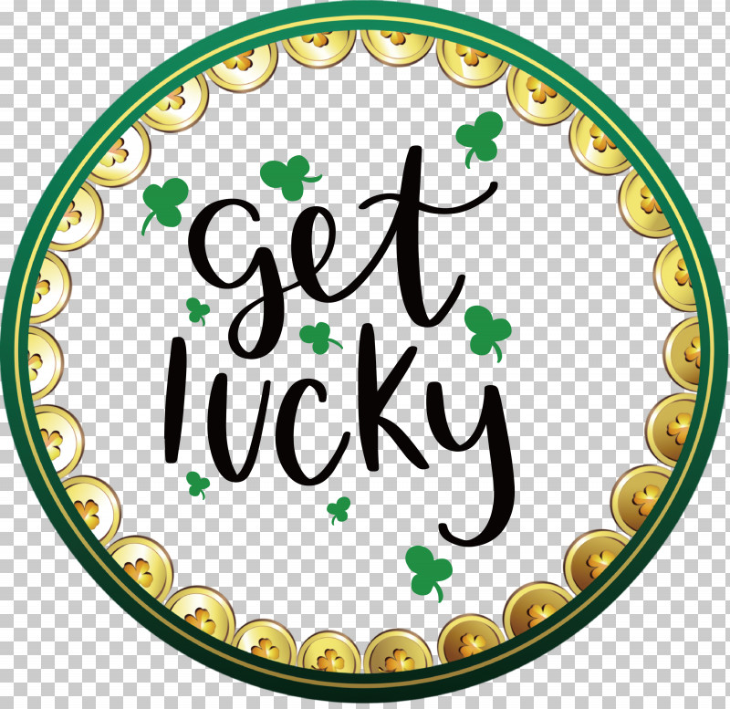 Get Lucky Saint Patrick Patricks Day PNG, Clipart, Flower, Fruit, Get Lucky, Green, Line Free PNG Download