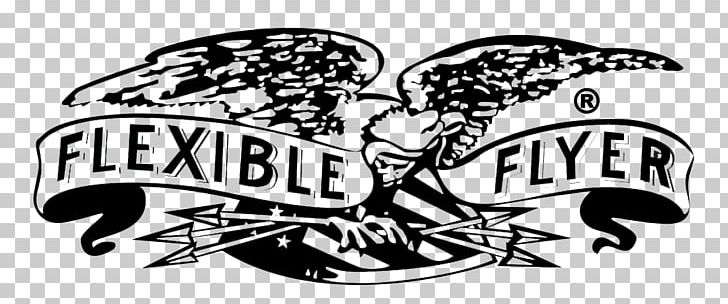 Flexible Flyer Sled Logo Toboggan Snow PNG, Clipart, American Flyer, Art, Artwork, Black And White, Brand Free PNG Download