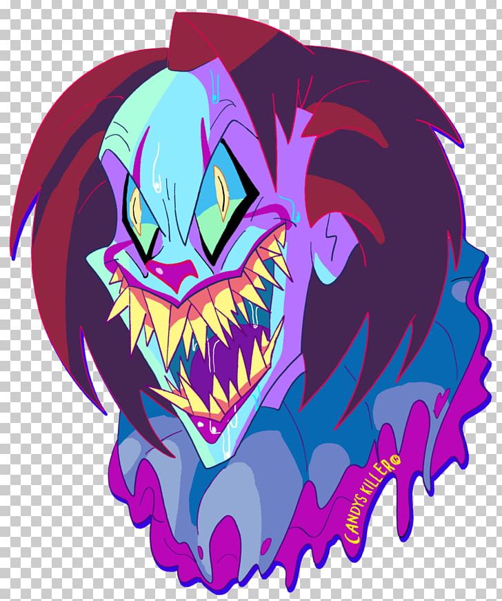 demon clown drawings