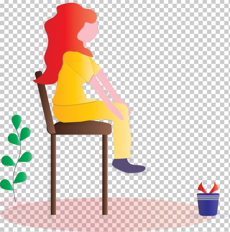 Modern Girl PNG, Clipart, Furniture, Modern Girl, Sitting, Table Free PNG Download