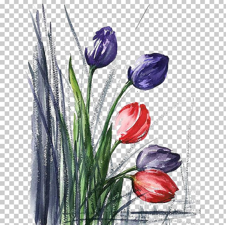 Floral Design Tulip Watercolor Painting Flower PNG, Clipart, Croquis, Decoration, Designer, Floristry, Flower Arranging Free PNG Download