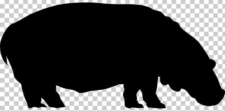 Hippopotamus Bear Wildlife Silhouette PNG, Clipart, Animal, Animals, Animal Track, Bear, Black Free PNG Download