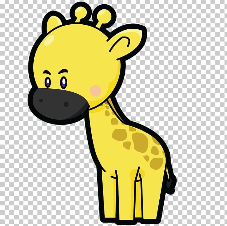 Northern Giraffe Yellow Euclidean PNG, Clipart, Animal, Animals, Cartoon, Download, Encapsulated Postscript Free PNG Download