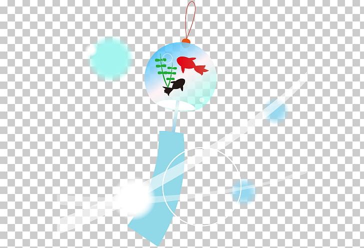 Summer Wind Chimes With A Goldfish Pattern. PNG, Clipart, Blue, Christmas Day, Christmas Ornament, Computer, Computer Wallpaper Free PNG Download