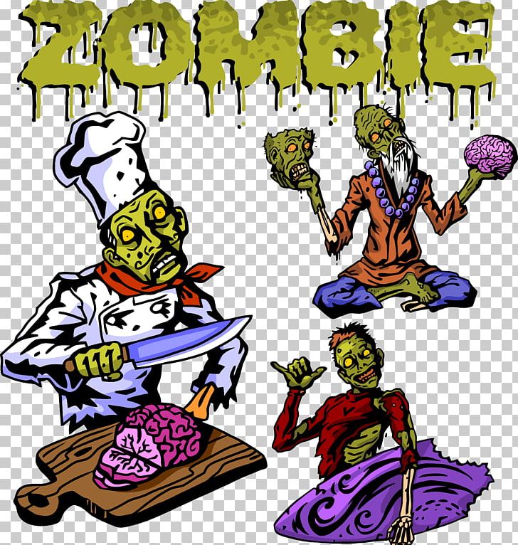 Zombie Illustration PNG, Clipart, Brain, Cartoon, Cartoon Zombie, Comics, Dead Free PNG Download