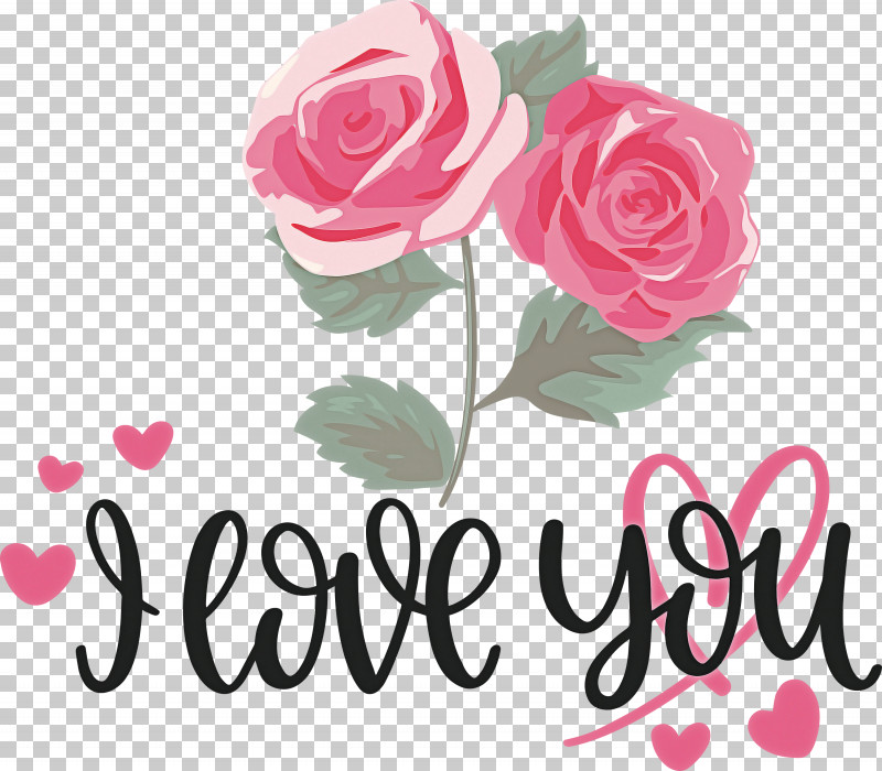 I Love You Valentine Valentines Day PNG, Clipart, Cabbage Rose, Cut Flowers, Floral Design, Flower Bouquet, Garden Roses Free PNG Download