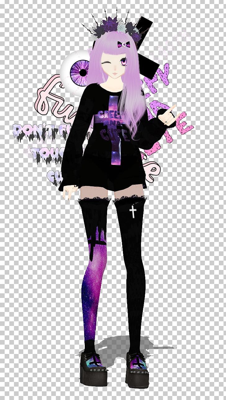 Vocaloid MikuMikuDance Drawing Hatsune Miku Goth Subculture PNG, Clipart, Art, Chibi, Clothing, Costume, Costume Design Free PNG Download
