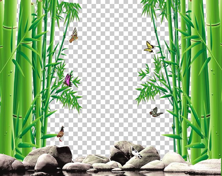 Bamboo Butterfly Giant Panda PNG, Clipart, 3d Computer Graphics, Bamboe, Bamboo, Bamboo Tree, Big Stone Free PNG Download