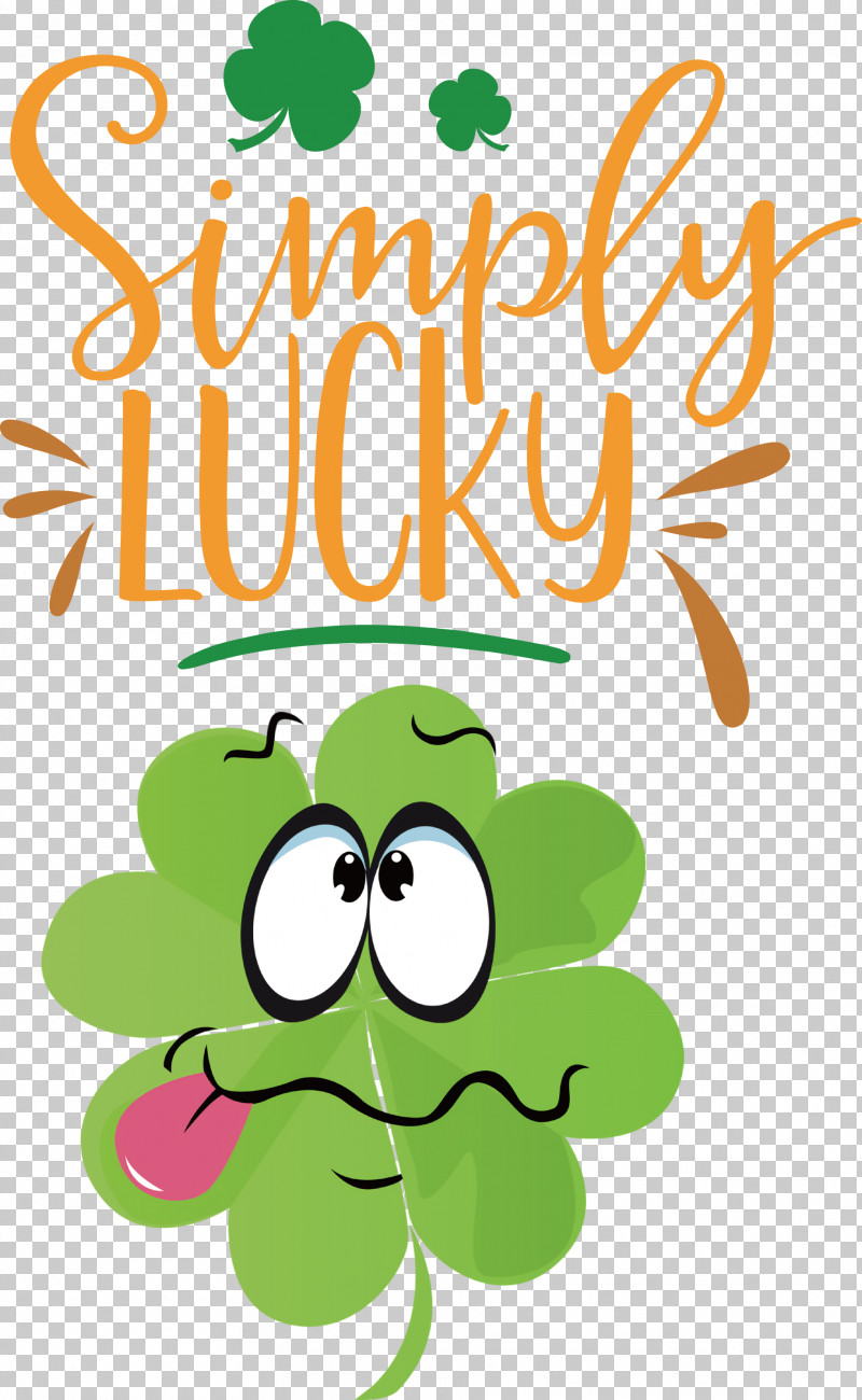 Simply Lucky Lucky St Patricks Day PNG, Clipart, Cartoon, Leaf, Lucky, Painting, Plants Free PNG Download
