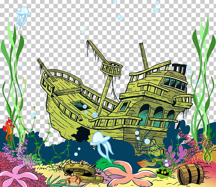 Illustration Stock Photography Seabed PNG, Clipart, Ancient Ship, Art, Book, Drawing, Fictional Character Free PNG Download