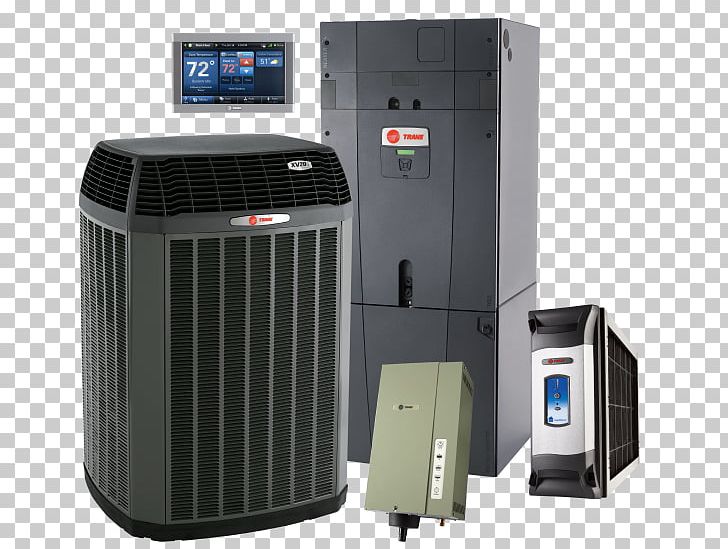 Furnace Trane HVAC Air Conditioning Heating System PNG, Clipart, Air, Air Conditioning, Central Heating, Comfort Systems Usa, Electronics Free PNG Download