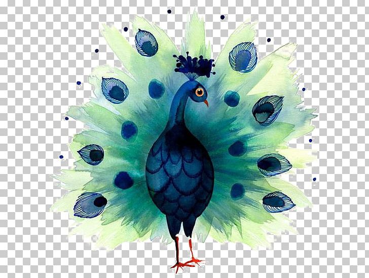 Green Peafowl Bird Asiatic Peafowl Embroidery PNG, Clipart, Animal, Animals, Asiatic Peafowl, Beak, Cartoon Free PNG Download