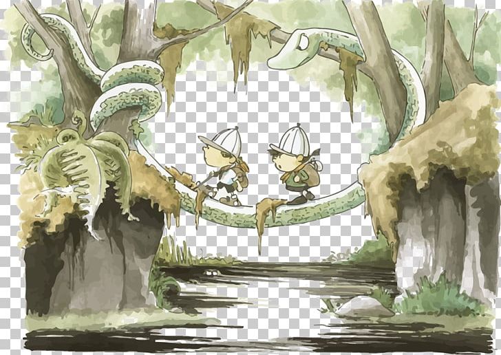 Jungle Computer File PNG, Clipart, Adobe Illustrator, Cartoon, Encapsulated Postscript, Fauna, Fictional Character Free PNG Download