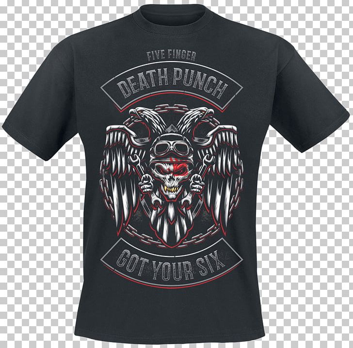 T-shirt Five Finger Death Punch Rock Top PNG, Clipart, Active Shirt, Black, Brand, Clothing, Five Finger Death Punch Free PNG Download