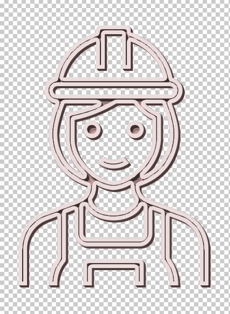 Builder Icon Occupation Woman Icon PNG, Clipart, Builder Icon, Cartoon, Finger, Head, Line Free PNG Download