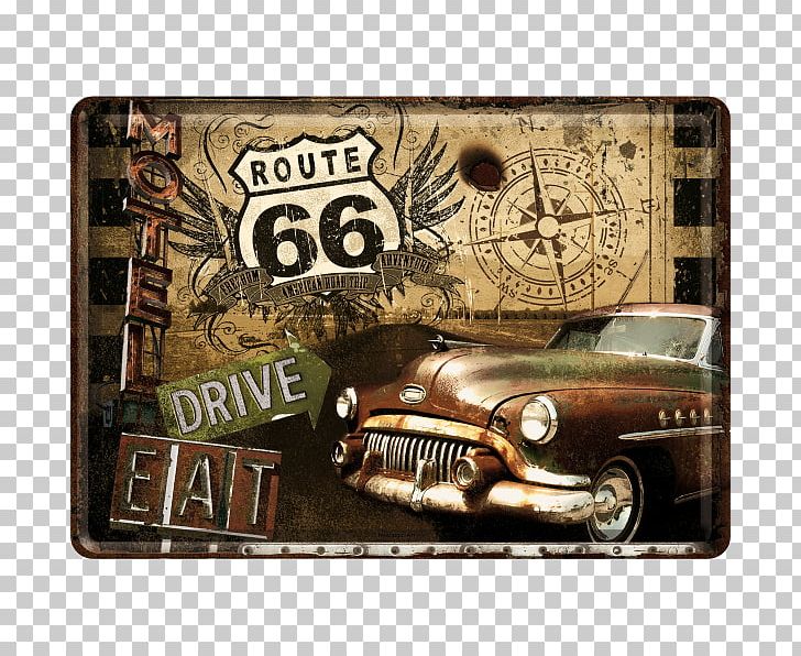 U.S. Route 66 In Arizona Vintage US Numbered Highways Retro Style PNG, Clipart, Brand, Highway, Metal, Motel, Motor Vehicle Free PNG Download