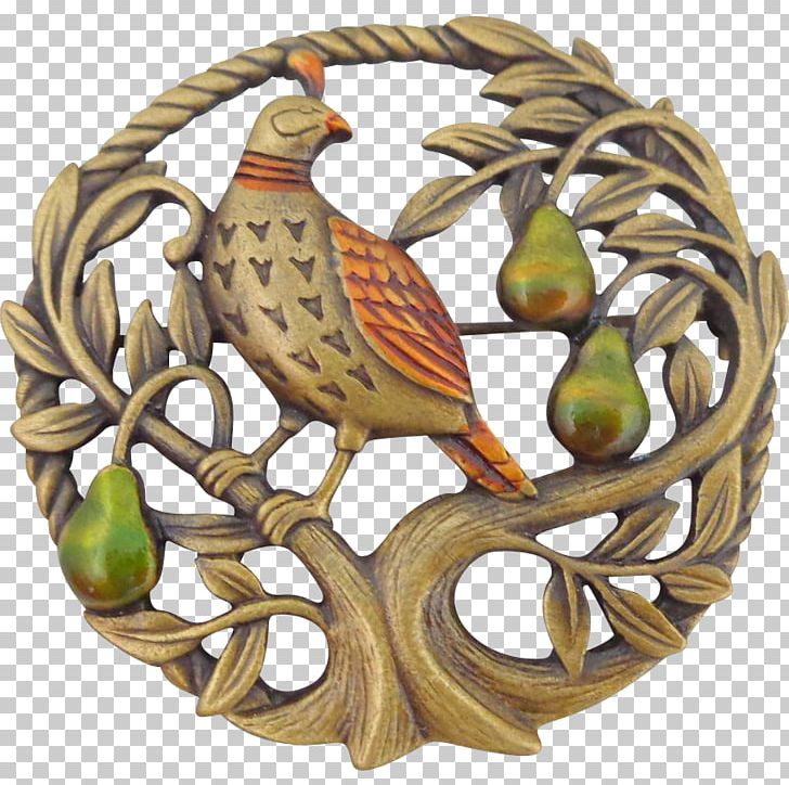 Partridge Pear Christmas Tree Pin PNG, Clipart, Brass, Brooch, Charms Pendants, Christmas, Christmas Tree Free PNG Download