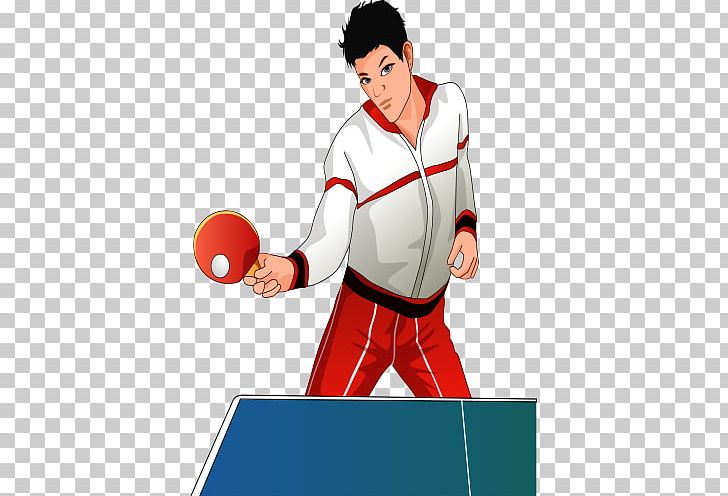 Table Tennis Cartoon Sport Illustration PNG, Clipart, Arm, Boy, Cartoon, Comics, Fictional Character Free PNG Download