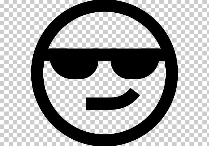 Emoticon Smiley Facial Expression Black And White PNG, Clipart, Area, Black And White, Circle, Computer Icons, Cool Free PNG Download
