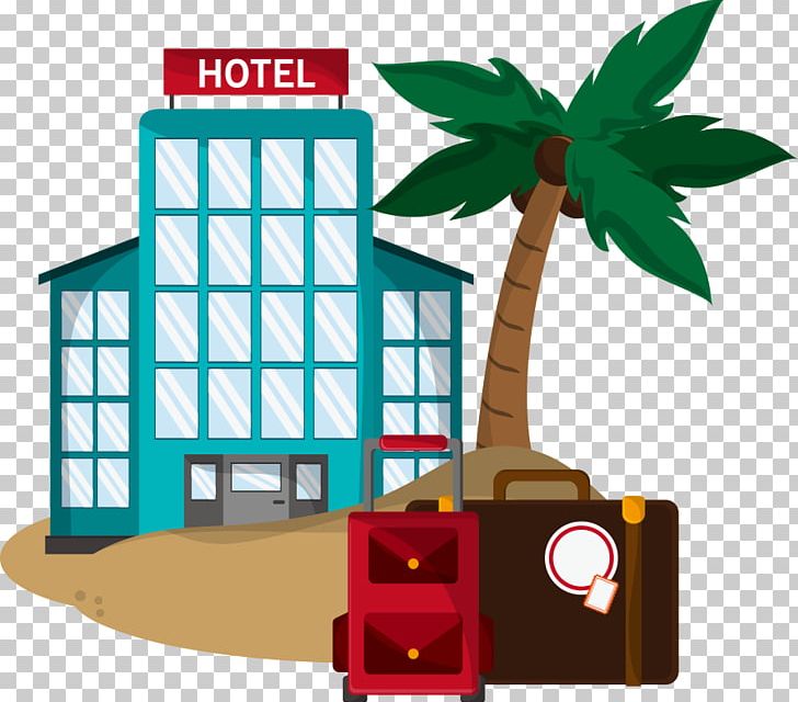 Hotel Cheap Vacation Icon PNG, Clipart, Cartoon Hotel, Christmas Tree, Coconut, Coconut Tree, Family Tree Free PNG Download
