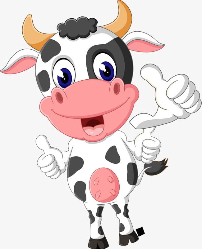White Cartoon Cow PNG, Clipart, Animal, Cartoon, Cartoon Clipart, Cartoon Clipart, Cow Free PNG Download