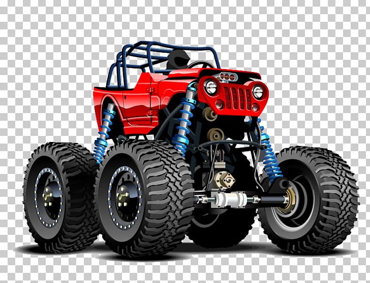 Jeep Pickup Truck Car Monster Truck PNG, Clipart, Automotive Design, Automotive Exterior, Automotive Tire, Cartoon, Encapsulated Postscript Free PNG Download