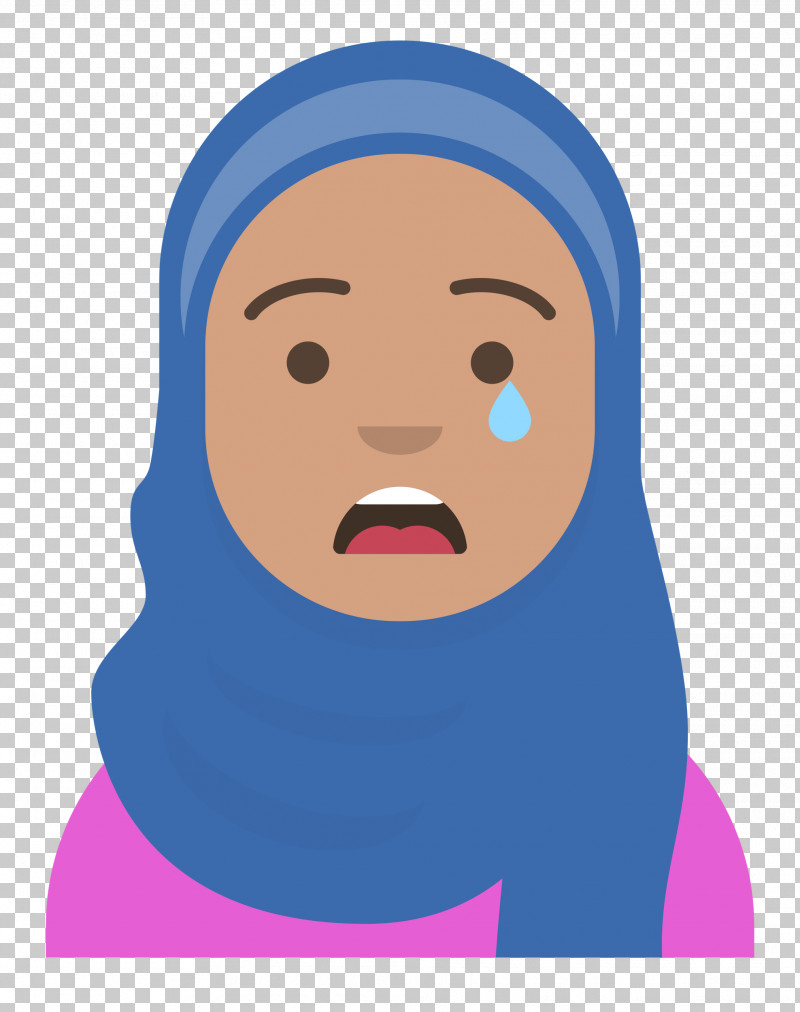 Hijab Avatar PNG, Clipart, Electric Blue M, Face, Facial Hair, Forehead, Lips Free PNG Download