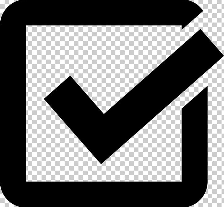 Checkbox Check Mark Computer Icons PNG, Clipart, Angle, Area, Black, Black And White, Brand Free PNG Download