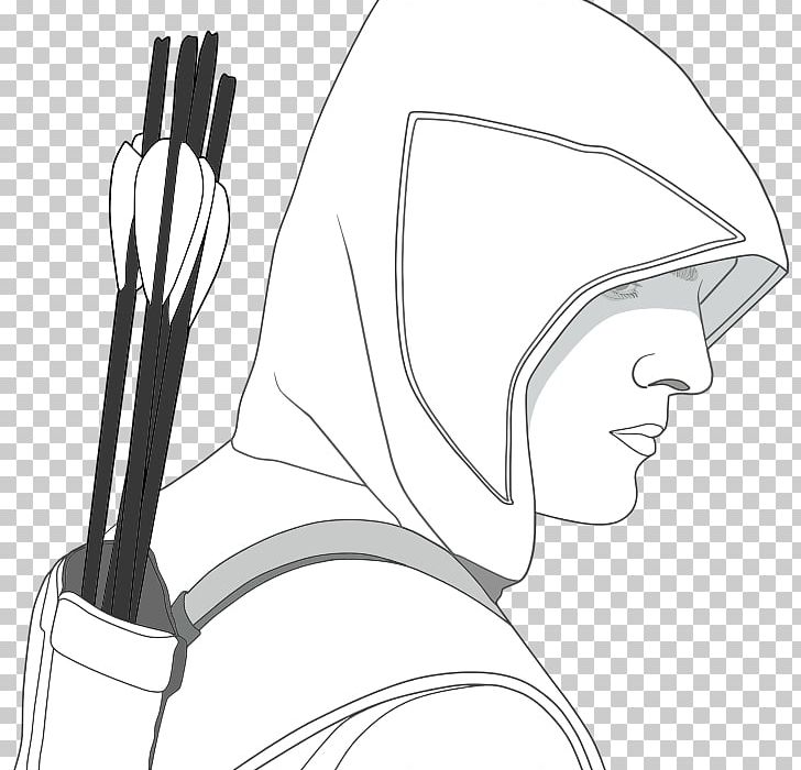 T-shirt Hoodie Red Hood Green Arrow PNG, Clipart, Arm, Artwork, Black And White, Clothing, Coloring Book Free PNG Download