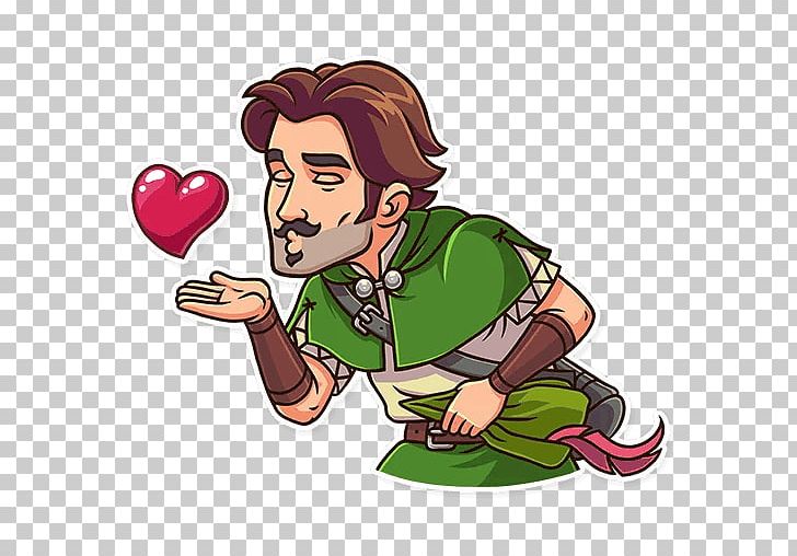 Robin Hood Telegram Sticker Viber PNG, Clipart, Cartoon, Character, Emoji, Fiction, Fictional Character Free PNG Download