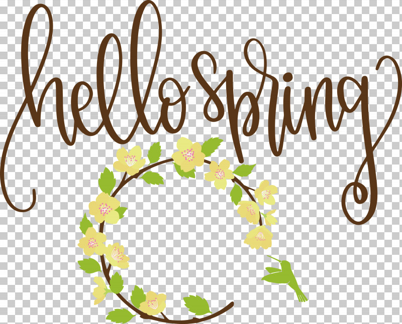 Hello Spring Spring PNG, Clipart, Cut Flowers, Floral Design, Flower, Hello Spring, Leaf Free PNG Download