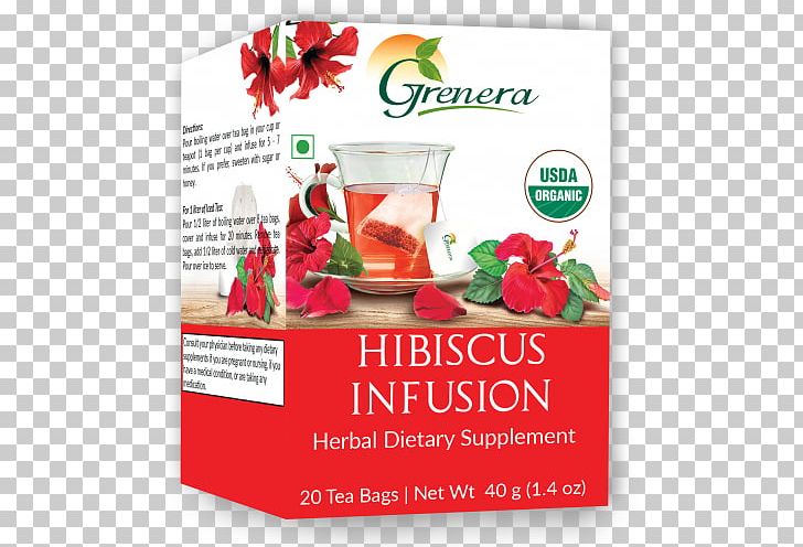 Hibiscus Tea Organic Food Tea Bag Infusion PNG, Clipart, Advertising, Bag, Brand, Diet Food, Flavor Free PNG Download
