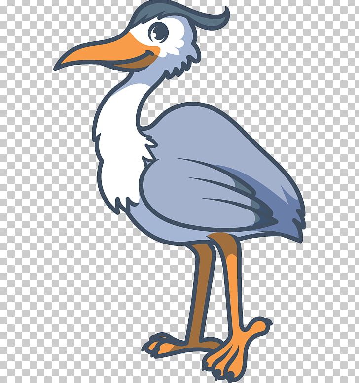 Crane Common Ostrich Bird Cartoon PNG, Clipart, Bird, Cartoon, Cartoon Character, Cartoon Cloud, Cartoon Eyes Free PNG Download