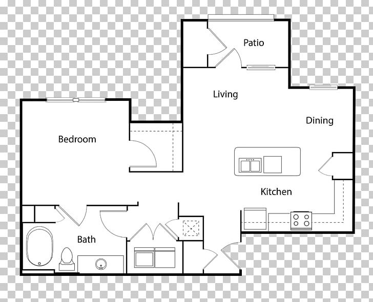 Boulevard At Lakeside Apartments Floor Plan Oklahoma City Paper White PNG, Clipart, Amenity, Angle, Apartment, Area, Black And White Free PNG Download