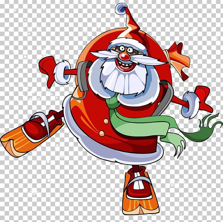 Santa Claus Village Christmas Tree PNG, Clipart, Art, Cartoon, Christmas, Christmas Decoration, Christmas Ornament Free PNG Download