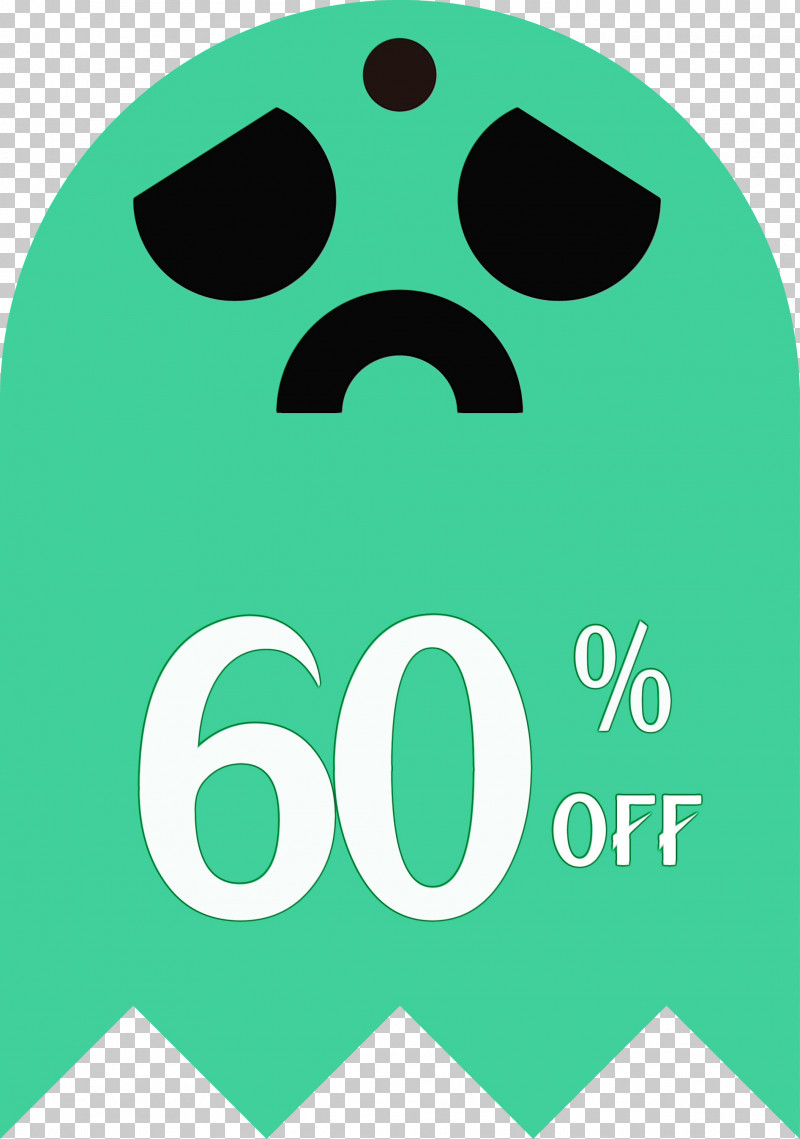 Logo Smiley Green Snout Line PNG, Clipart, 60 Discount, 60 Off, Area, Green, Halloween Discount Free PNG Download