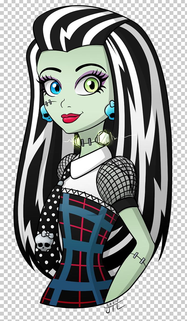 Frankie Stein Monster High Drawing PNG, Clipart, Art, Cartoon, Deviantart, Drawing, Fashion Doll Free PNG Download