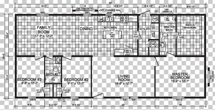 Floor Plan Mobile Home House Double Wide PNG, Clipart, Angle, Area, Black And White, Building Insulation, Diagram Free PNG Download