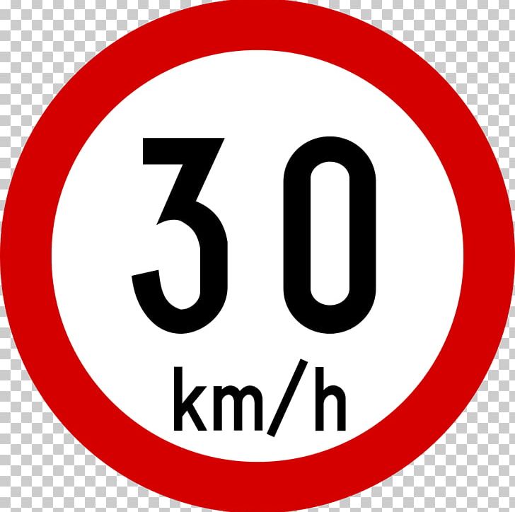 Traffic Sign Speed Limit Road Kilometer Per Hour 30 Km/h Zone PNG, Clipart, 30 Kmh Zone, Area, Brand, Cars, Circle Free PNG Download