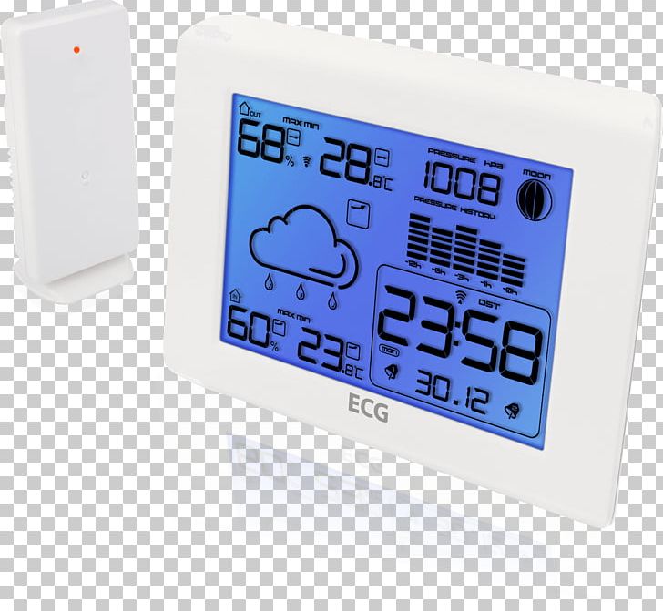 Weather Station Meteorology Weather Forecasting Thermometer PNG, Clipart, Alarm Clocks, Atmospheric Pressure, Barometer, Ecg, Electronics Free PNG Download