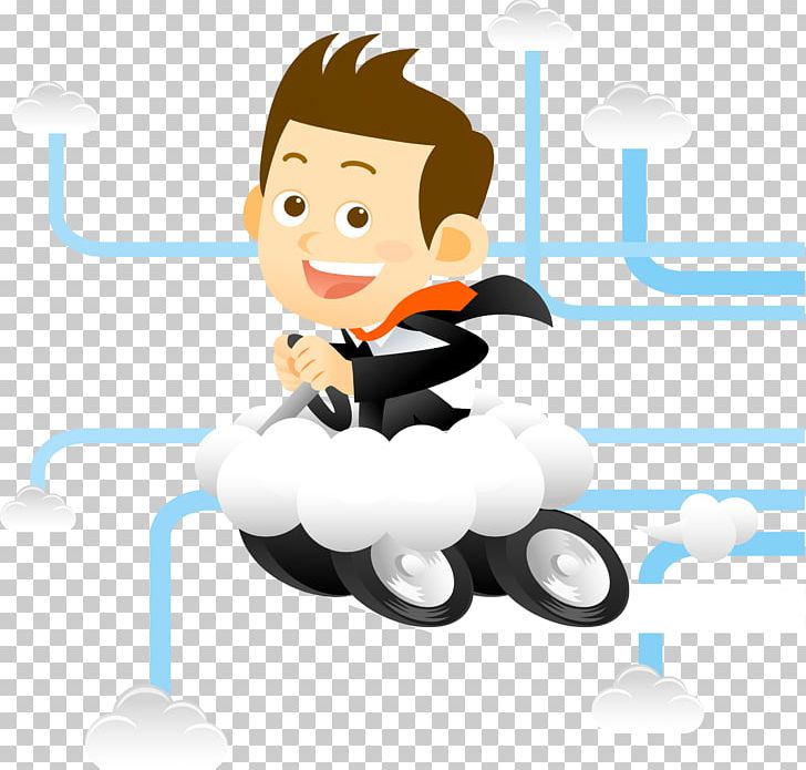 Illustration PNG, Clipart, Blue Sky And White Clouds, Businessperson, Car, Cartoon, Cartoon Cloud Free PNG Download