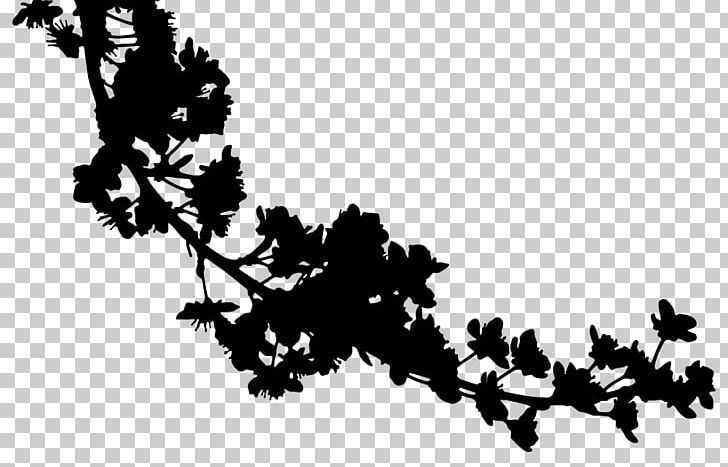 Silhouette Cherry Blossom PNG, Clipart, Animals, Black, Black And White, Blossom, Branch Free PNG Download